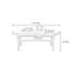 Table à thé en bois massif au design médiéval