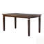 Ensemble de table de salle à manger 6 pièces avec table rectangulaire, 4 chaises capitonnées à haut dossier et 1 banc pour les salles à manger modernes-1746382227