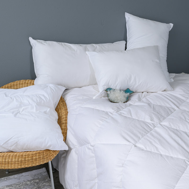 Full White Cotton Lightweight Down Comforter