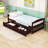 Kristle Twin 2 Drawers Wood Platform Bed-874032602
