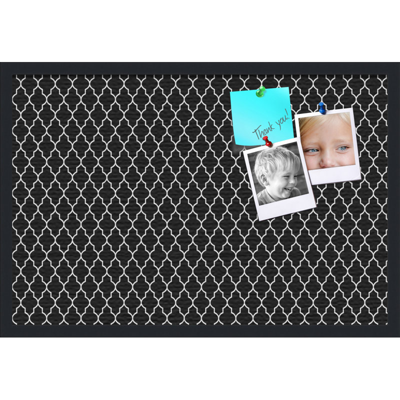 Babillard Pin Cork Pinpix, 16 po x 24 po, Noir
