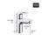 BauLoop Single Hole Bathroom Faucet