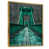 Toile avec cadre flottant or