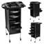 Chariot de rangement pour outils de salon de coiffure, chariot de salon de coiffure 6 couches avec 4 roues, chariot de rangement pour coiffeur