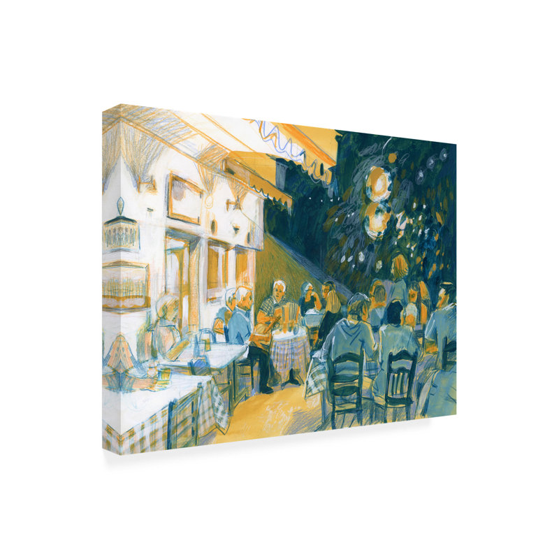 Art sur toile «Bachelor Georgiana Chitac Night In Thasos», H 35 po x l 47 po