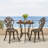 2 - Person Metal Patio Dining Set with Round Table-1518289006
