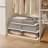 Under Bed Storage Containers with Wheels, Set of 2 Foldable Clear Plastic Storage Bins with Lid, Stackable Rolling Underbed Storage Box for Clothes, Shoes and Blankets-765955693