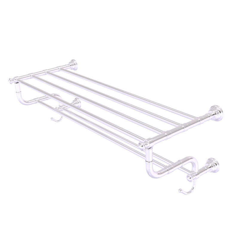 Porte-serviettes mural Freyja, Chrome satiné, P 12,5 po x l 26 po x H 10,6 po