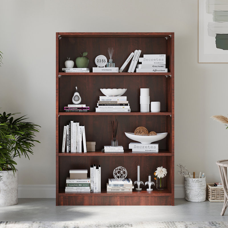 Bibliothèque standard Cremorne, (5 tablettes) H 60 po x l 33 po x P 12 po, Merisier