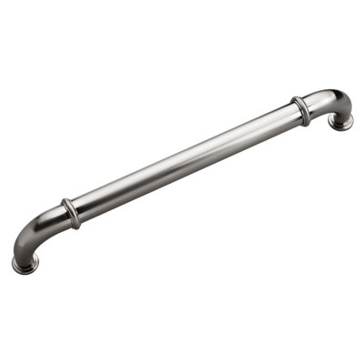 Cottage Collection Appliance Pull - 12" Center to Center Cabinet Pull Satin Nickel - Farmhouse Hardware for Drawers & Cabinets (Set of 5)