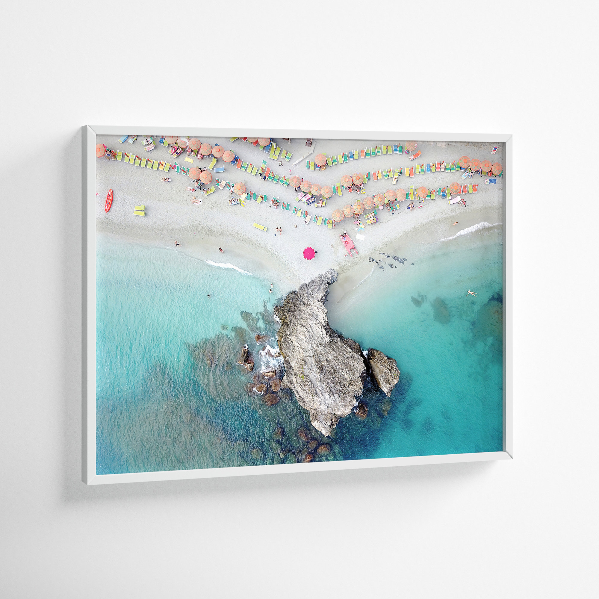Monterosso 8, 16" H x 21" W, White