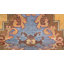 Tapis orange en chenille tissé à la machine-88509702