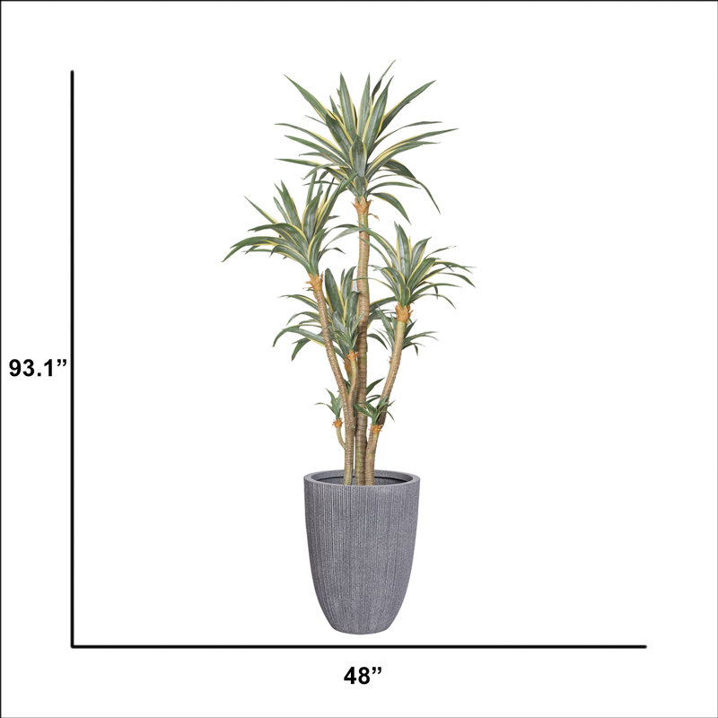 Agave artificiel en pot 93,1 po