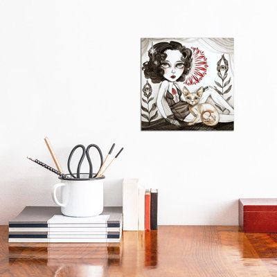 Hairless Cat by Sandi Calistro - Wrapped Canvas Painting