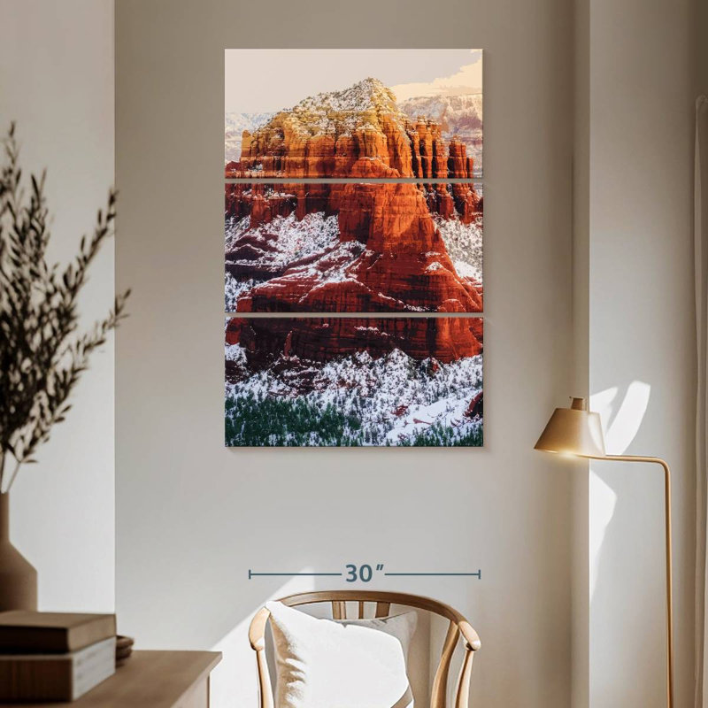 Illustration de neige Alvord Sedona, Arizona, H 65 po x l 42 po