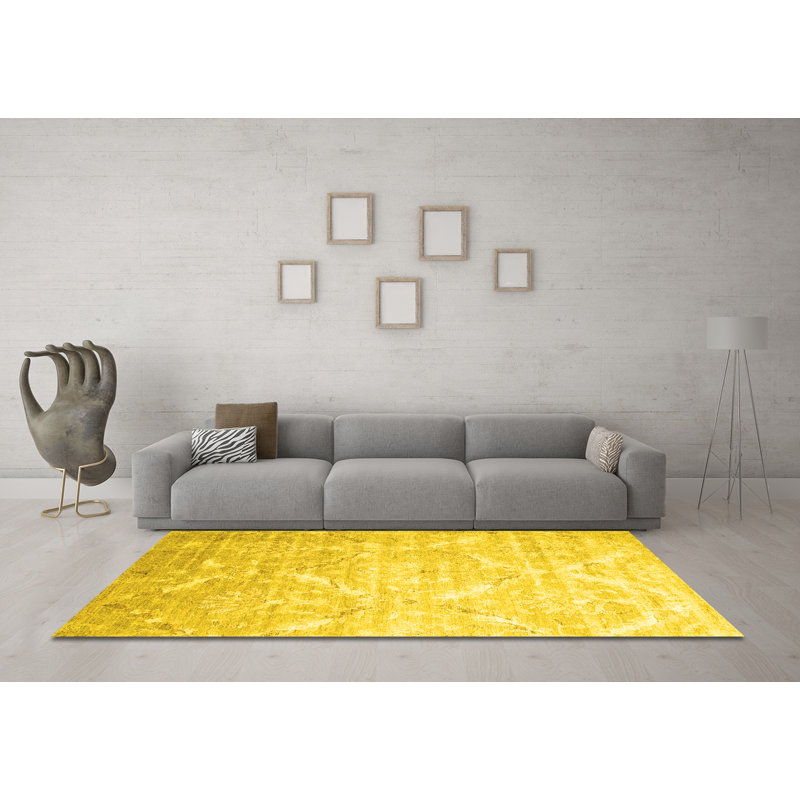 Andrienne Performance Abstract Indoor Rug, Square 6'