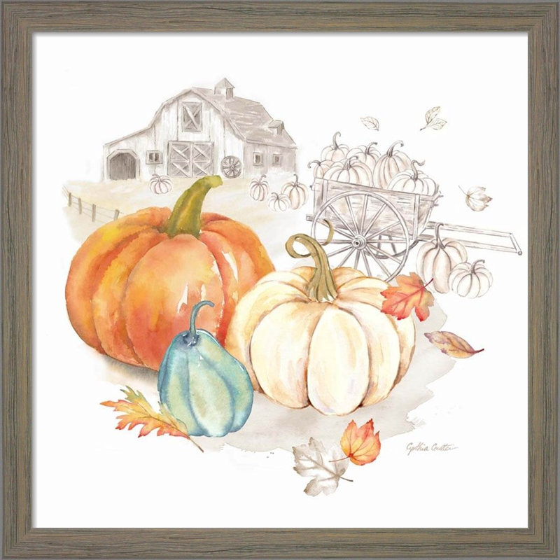 «Pumpkin Season» par - ensemble de 2 reproductions de cadres photo