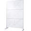 Écran d'intimité l 76 po H48 po - Métal autoportant pour l'extérieur et l'intérieur. Améliorez votre patio, votre pelouse, votre terrasse, votre balcon ou votre jardin. Blanc et créer un espace privé-122460668