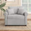 Fauteuil convertible en chenille avec dossier réglable, chaise longue 3 en 1 se transformant en lit, lit simple pour le salon, gris