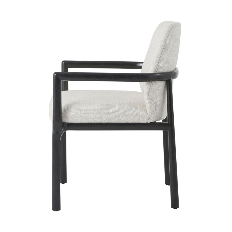 Kesden Upholstered Arm Chair, Silent Black