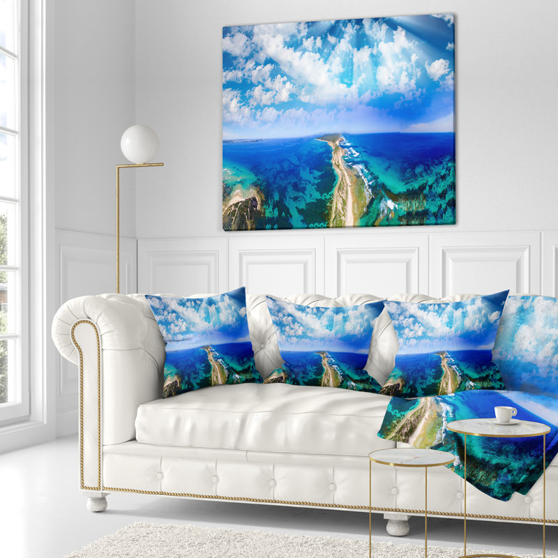 Coussin héliporté Schafer, 16 po x 1 po, Coussin décoratif