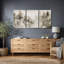 «Misty Forest Landscape in Soft Neutral Tones», reproduction d'art sur toile encadrée-539213074-539213086