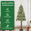 6.89' H Lighted Artificial Christmas Tree