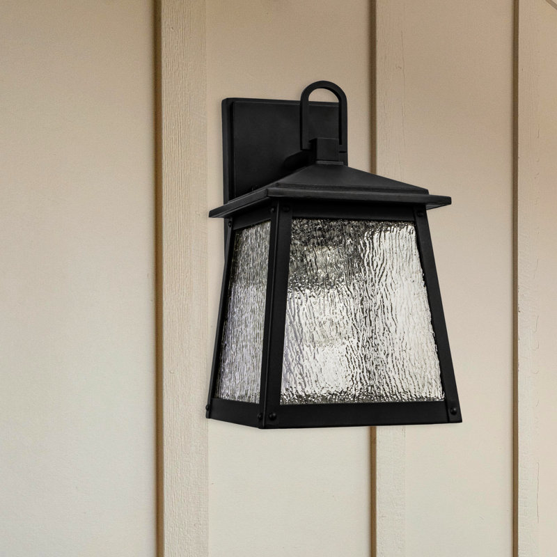 Algaba 16"H Tapered Outdoor Wall Light, 16" H x 8" W x 8.5" D