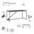 Ovia L-Shaped Metal Base Writing Desk-2109017887