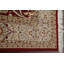 Tapis en laine / soie à motif végétal teint Tabriz noué à la main 6 x 9