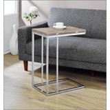 Weathered Accent Table,Extendable table,Side Table,Oak And Chrome Finish
