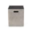 Table d'appoint moderne en céramique pour porte-réservoir en béton léger H 20,29 po avec base