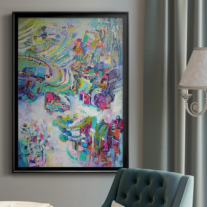 " Gathering Up The Goddess II ", Black Framed, 36.5" H x 26.5" W x 1" D