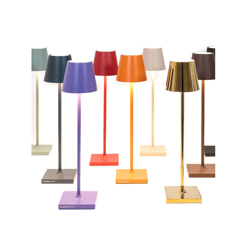 Poldina Pro Micro Table Lamp, Glossy Chrome