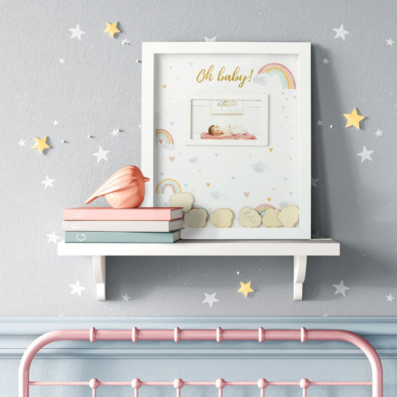 Yiana White Wood Shadow Box Picture Frame
