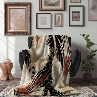 Jeté Fluffy Feathered Fields - 1 pièce Sherpa B Premium