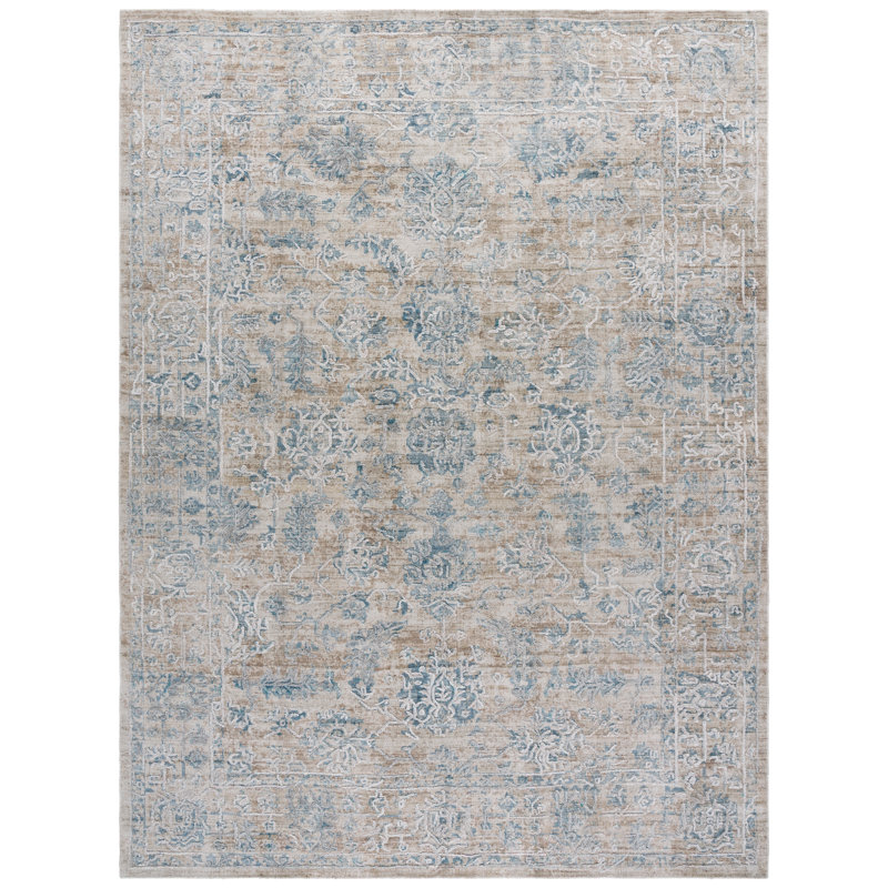 Tapis oriental tissé à la main Bedford, Rectangle 8 pi 0 po x 10 pi 0 po