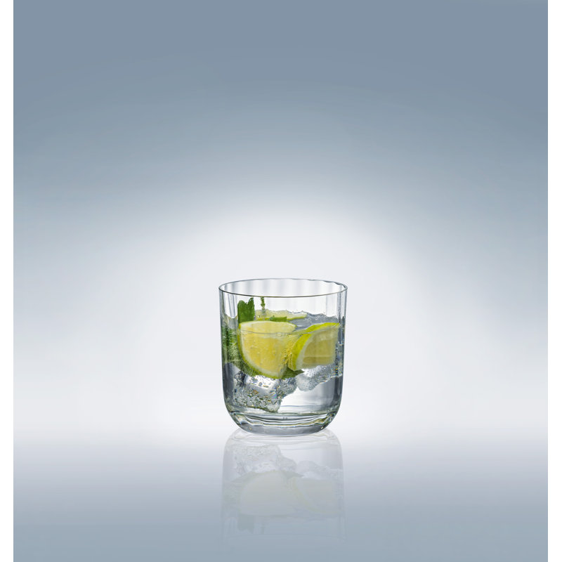 Villeroy & Boch Rose Garden Collection Water Tumbler, Set of 4, 8.5 oz Capacity, Crystal Glass, Dishwasher Safe, Made in Europe