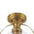 1 - Light Modern Globe Clear Glass Sphere Semi Flush mount