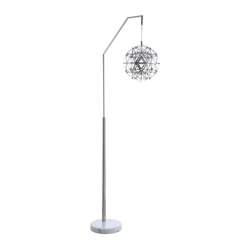 Lakrista 76.5'' Polished Arched Floor Lamp