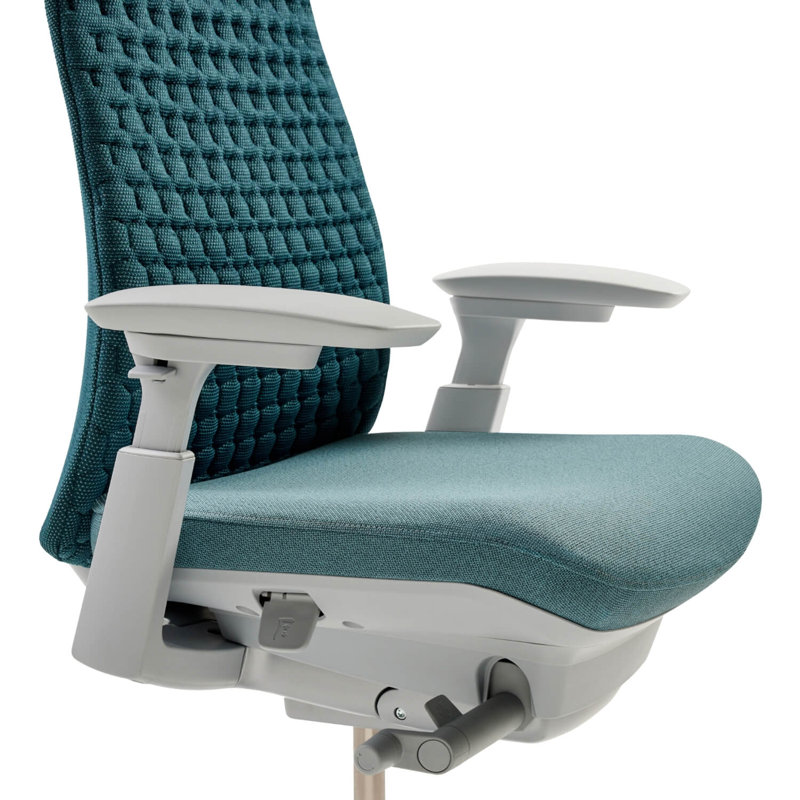 Haworth Fern Digital Knit Task Chair, Yes, Dark Lagoon