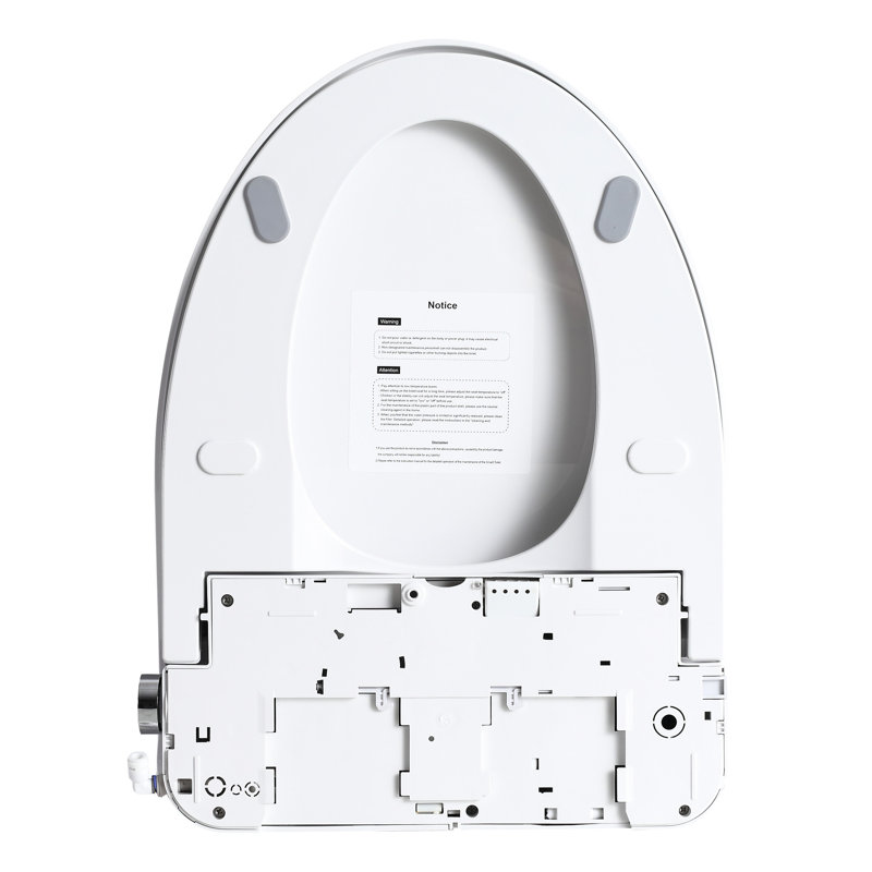 Siège de toilette de bidet chauffant réglable avec ouverture / fermeture automatique, affichage numérique et lavage par massage pour le confort de la salle de bain