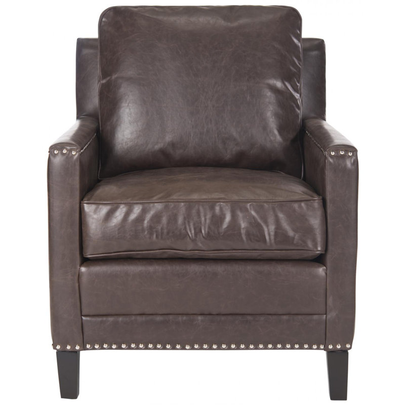 Faux Leather Club Chair