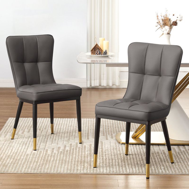 Chaise d'appoint 35,8 po H, gris