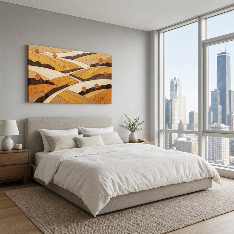 Art abstrait sur toile abstrait, L 46 po x H 24 po