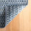 Denim Stone Blue Handwoven Cotton Rug-498109043