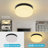 11.2" Round Led Flush Mount Ceiling Light, 5-cct Adjustable, Minimalist Black Lighting Fixture For Kitchen, Bedroom, Living Room, Entryway & Hallway