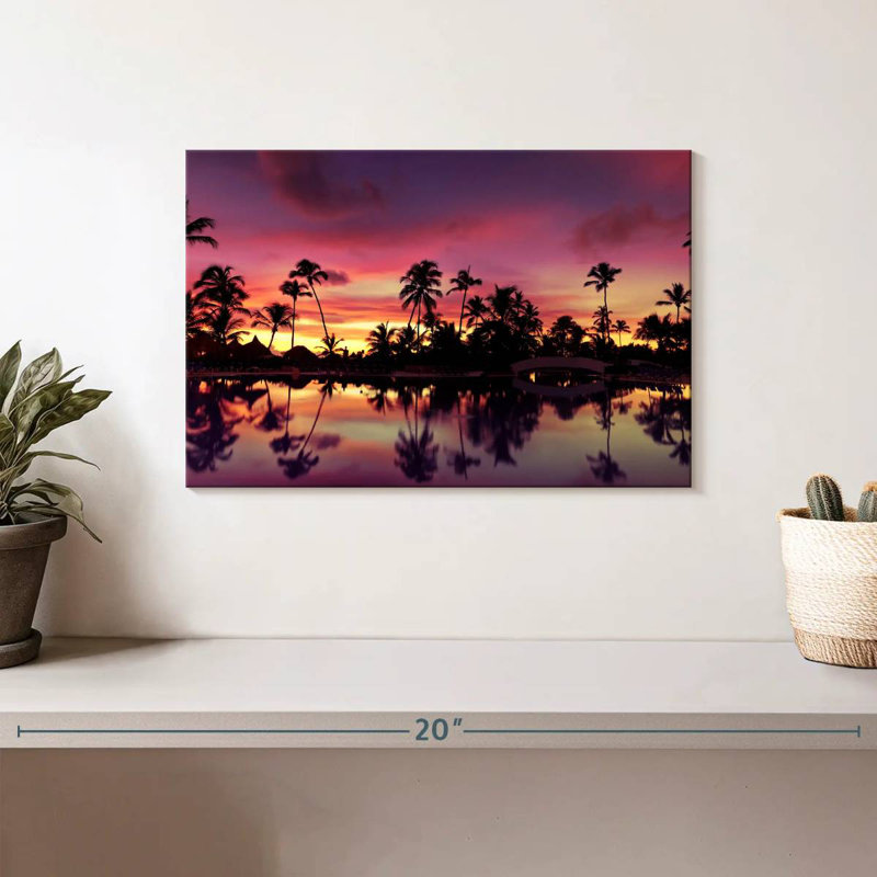 Coucher de soleil dominicain Gillard, H 8 po x l 12 po