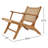 Calava Teak Outdoor Lounge Chair