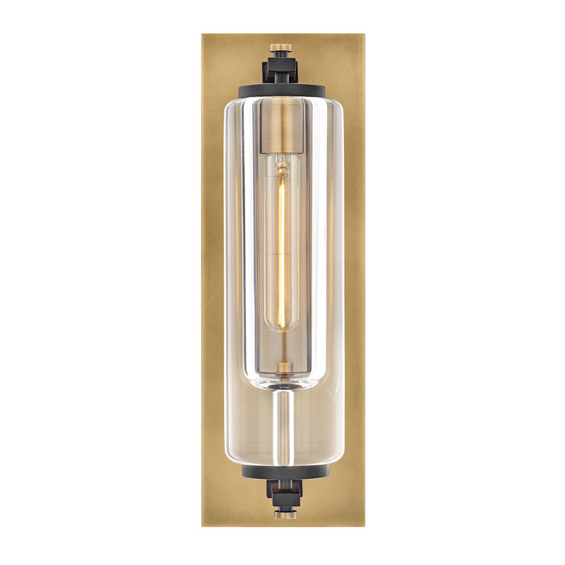 Hinkley Heavy Outdoor Wall Lantern, Heritage Brass